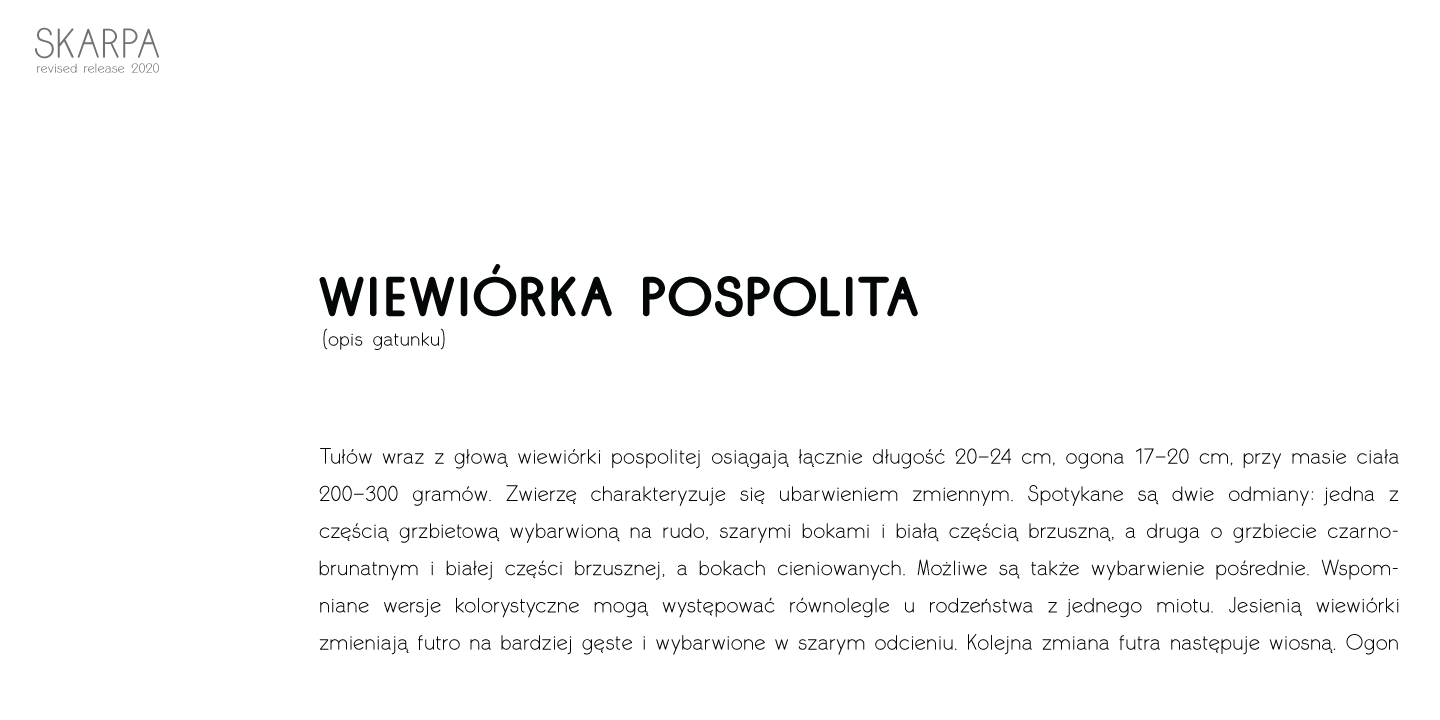 Example font Skarpa #7